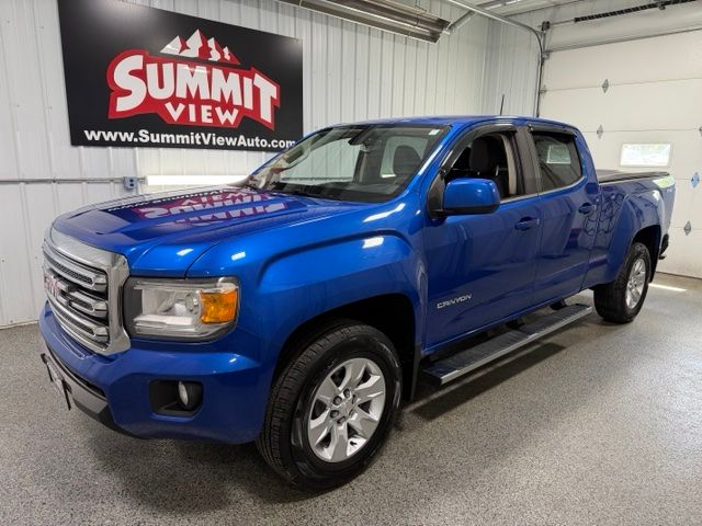 Marine Blue Metallic 2018 GMC Canyon Pickup Truck Four-Wheel Drive Automatic