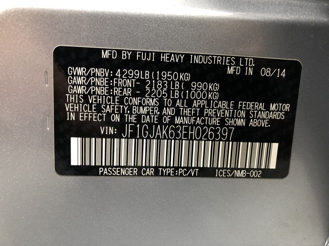 Sold 2014 Subaru Impreza Sedan 2.0i Premium in Spencerport