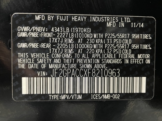 Sold 2015 Subaru XV Crosstrek 2.0i Premium in Spencerport