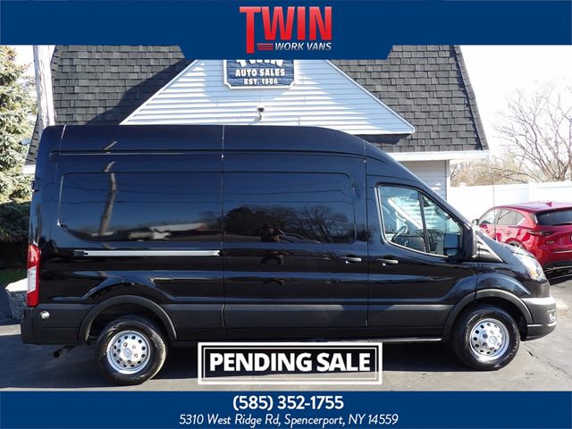 Agate Black Metallic 2024 Ford Transit Cargo 250 High Roof LB AWD Van All-Wheel Drive Automatic
