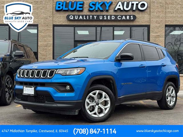 Hydro Blue Pearlcoat 2025 Jeep Compass Latitude 4WD SUV / Crossover Four-Wheel Drive Automatic