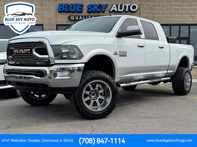 Bright White 2013 RAM 2500 Laramie Mega Cab 4WD Pickup Truck Four-Wheel Drive Automatic