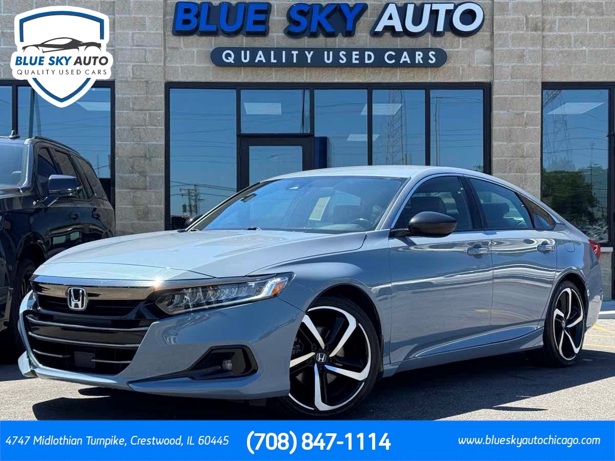 Sonic Gray Pearl 2022 Honda Accord Hybrid Sport FWD Sedan Front-Wheel Drive Automatic