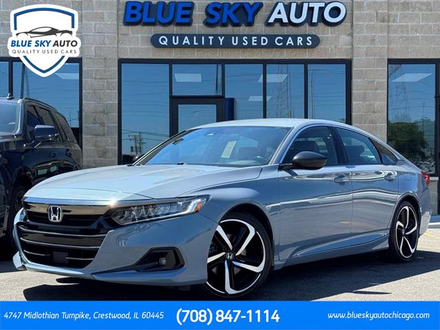 Sonic Gray Pearl 2022 Honda Accord Hybrid Sport FWD Sedan Front-Wheel Drive Automatic