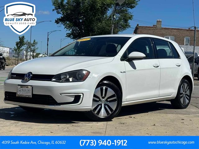 Pure White 2016 Volkswagen e-Golf SE Hatchback Front-Wheel Drive Automatic