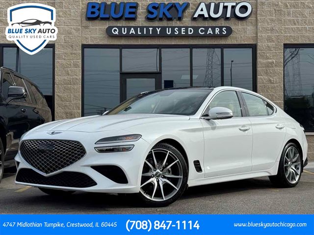 Uyuni White 2022 Genesis G70 Sedan Rear-Wheel Drive Automatic