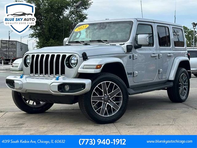 Silver Zynith Clearcoat 2023 Jeep Wrangler 4xe SUV / Crossover Four-Wheel Drive Automatic