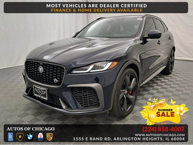 Ultra Blue Metallic 2021 Jaguar F-PACE SVR AWD SUV / Crossover All-Wheel Drive Automatic