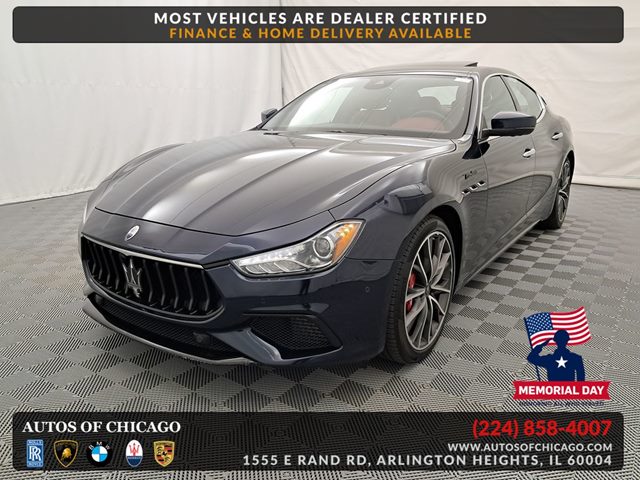 Blue 2022 Maserati Ghibli Modena Q4 AWD Sedan All-Wheel Drive Automatic