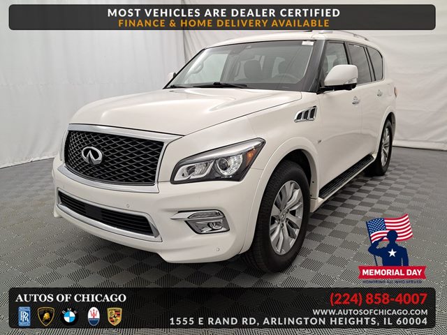 Majestic White 2017 INFINITI QX80 Limited 4WD SUV / Crossover All-Wheel Drive Automatic