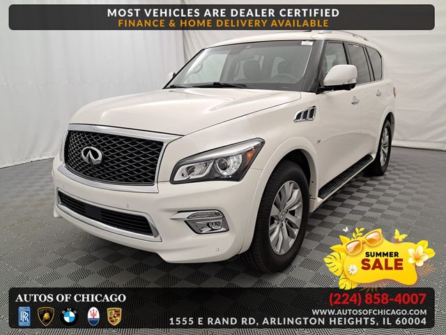 Majestic White 2017 INFINITI QX80 Limited 4WD SUV / Crossover All-Wheel Drive Automatic