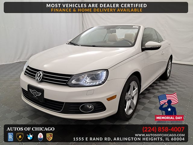 Candy White 2012 Volkswagen Eos Lux SULEV Convertible Front-Wheel Drive Automatic