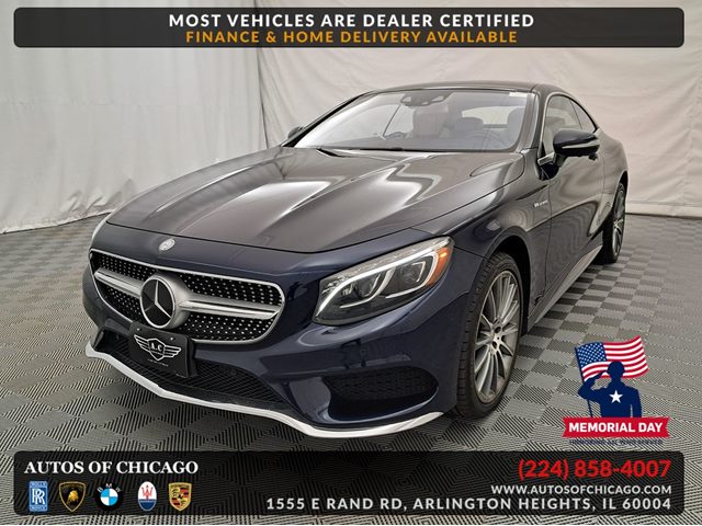 Blue 2015 Mercedes-Benz S-Class Coupe S 550 4MATIC Coupe All-Wheel Drive Automatic