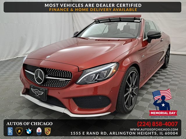 designo Cardinal Red Metallic 2017 Mercedes-Benz C-Class AMG C 43 Cabriolet Convertible All-Wheel Drive Automatic