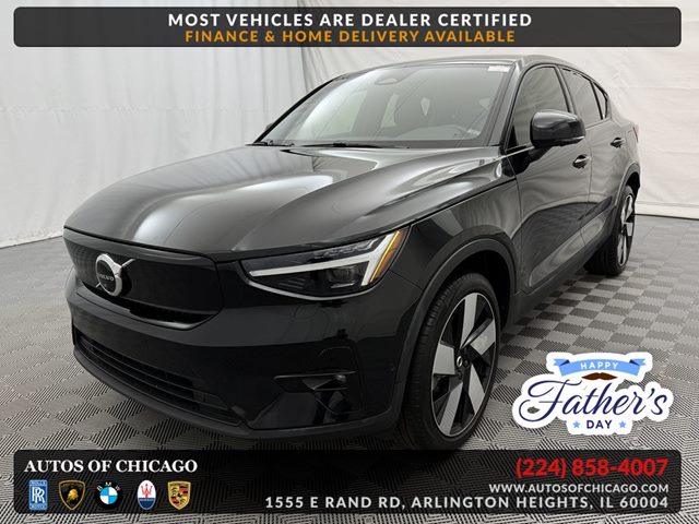 Black 2023 Volvo C40 Recharge Twin Ultimate eAWD SUV / Crossover All-Wheel Drive Automatic