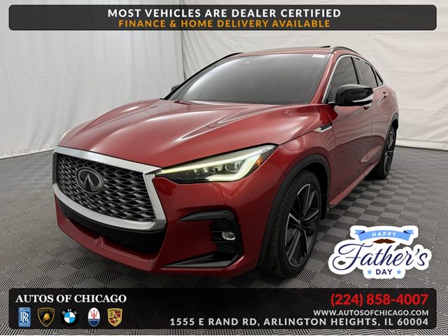 Dynamic Sunstone Red 2022 INFINITI QX55 Essential AWD SUV / Crossover All-Wheel Drive Automatic