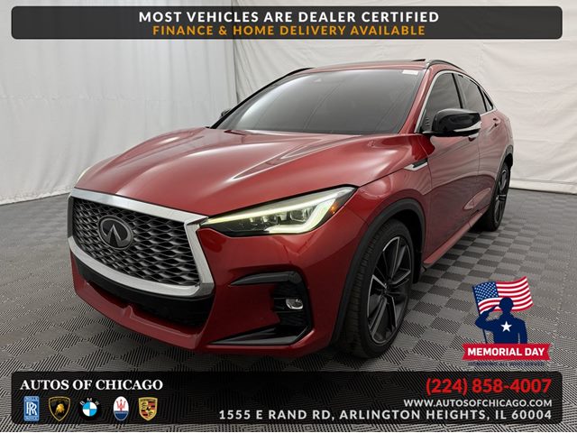 Dynamic Sunstone Red 2022 INFINITI QX55 Essential AWD SUV / Crossover All-Wheel Drive Automatic