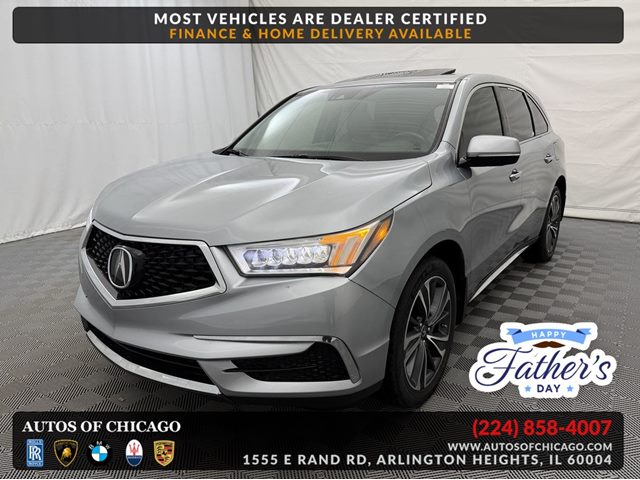 Lunar Silver Metallic 2020 Acura MDX SH-AWD with Technology Package SUV / Crossover All-Wheel Drive Automatic