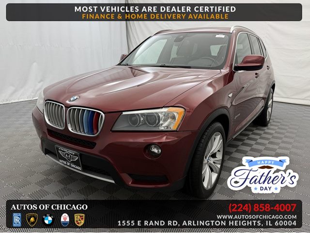 Vermillion Red Metallic 2013 BMW X3 xDrive35i AWD SUV / Crossover All-Wheel Drive Automatic