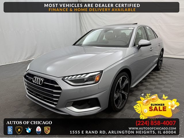 Florett Silver Metallic 2023 Audi A4 quattro Premium 40 TFSI AWD Sedan All-Wheel Drive Automatic