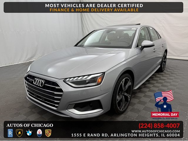 Florett Silver Metallic 2023 Audi A4 quattro Premium 40 TFSI AWD Sedan All-Wheel Drive Automatic