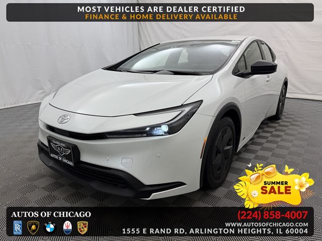 White (Wind Chill Pearl) 2025 Toyota Prius LE AWD Hatchback All-Wheel Drive Automatic