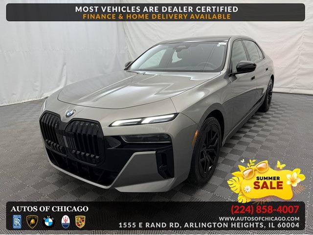 Gray (Oxide Grey Metallic) 2024 BMW 7 Series 740i xDrive AWD Sedan All-Wheel Drive Automatic
