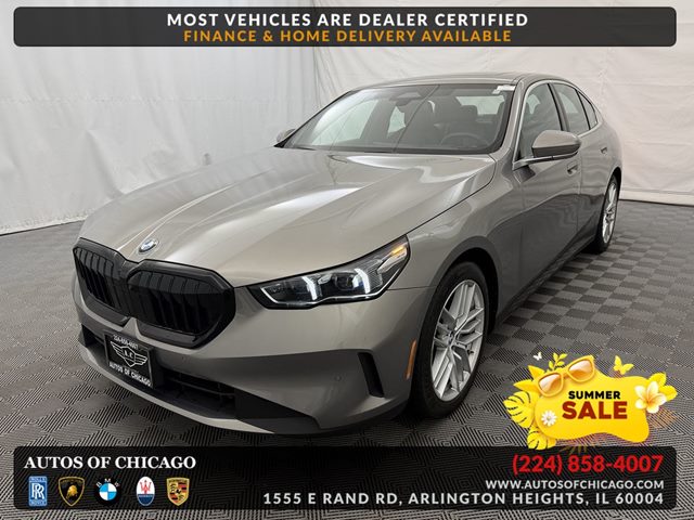 Gray (Oxide Grey Metallic) 2024 BMW 5 Series 530i xDrive AWD Sedan All-Wheel Drive Automatic