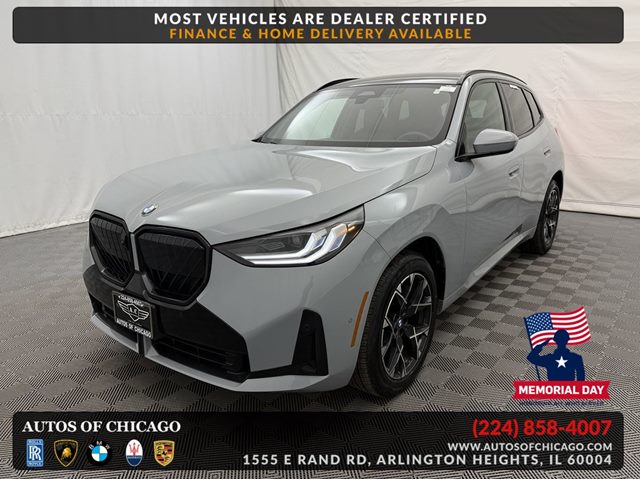 Gray (Brooklyn Grey Metallic) 2025 BMW X3 30 xDrive SUV / Crossover All-Wheel Drive Automatic