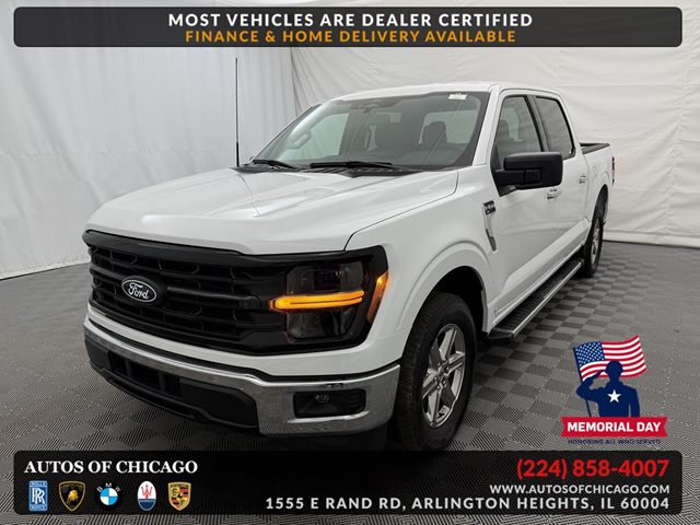 Oxford White 2025 Ford F-150 XLT SuperCrew RWD Pickup Truck 4X2 Automatic