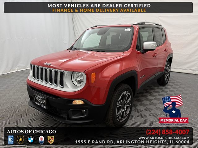 Colorado Red 2017 Jeep Renegade Limited 4WD SUV / Crossover Four-Wheel Drive Automatic