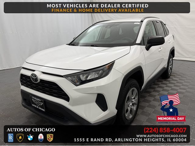 Super White 2019 Toyota RAV4 LE AWD SUV / Crossover All-Wheel Drive Automatic