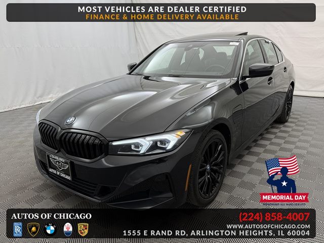 Black Sapphire Metallic 2024 BMW 3 Series 330e Hybrid Plug-in xDrive AWD Sedan All-Wheel Drive Automatic