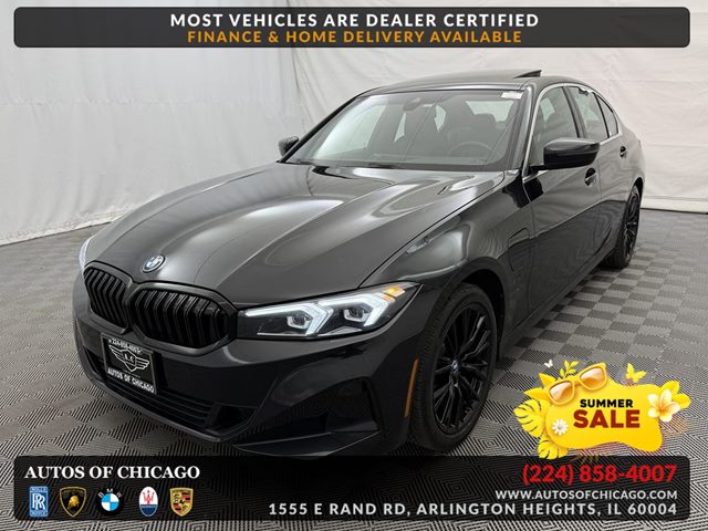 Black Sapphire Metallic 2024 BMW 3 Series 330e Hybrid Plug-in xDrive AWD Sedan All-Wheel Drive Automatic