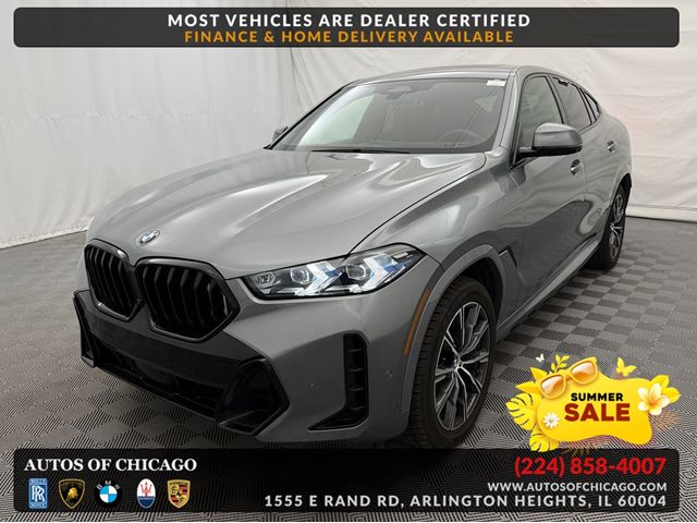 Gray (Skyscraper Grey Metallic) 2025 BMW X6 xDrive40i AWD SUV / Crossover All-Wheel Drive Automatic