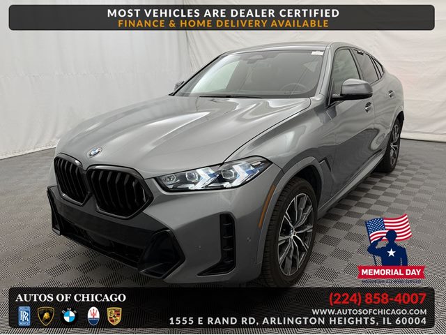 Gray (Skyscraper Grey Metallic) 2025 BMW X6 xDrive40i AWD SUV / Crossover All-Wheel Drive Automatic