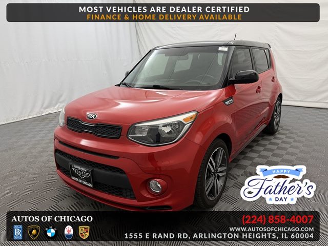 Inferno Red w/Black Roof 2019 Kia Soul + FWD Wagon Front-Wheel Drive Automatic