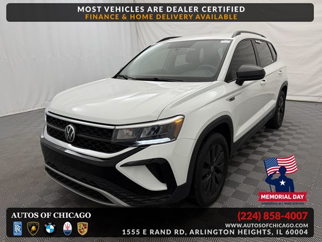 Pure White 2022 Volkswagen Taos S 4Motion SUV / Crossover All-Wheel Drive Automatic