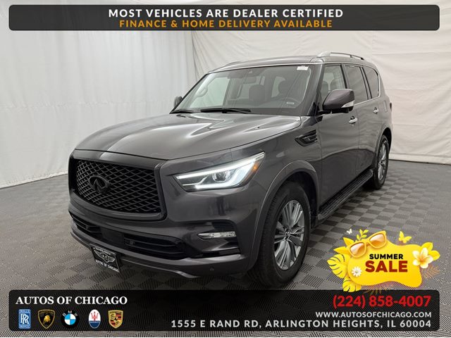 Anthracite Gray 2024 INFINITI QX80 Luxe 4WD SUV / Crossover All-Wheel Drive Automatic