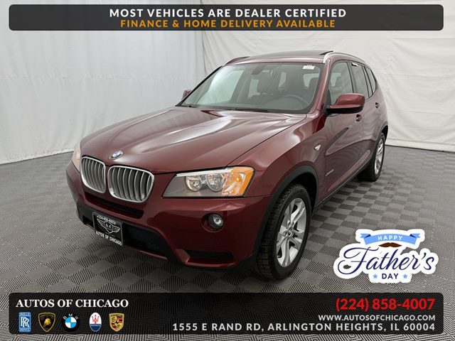 Vermillion Red Metallic 2013 BMW X3 xDrive28i AWD SUV / Crossover All-Wheel Drive Automatic