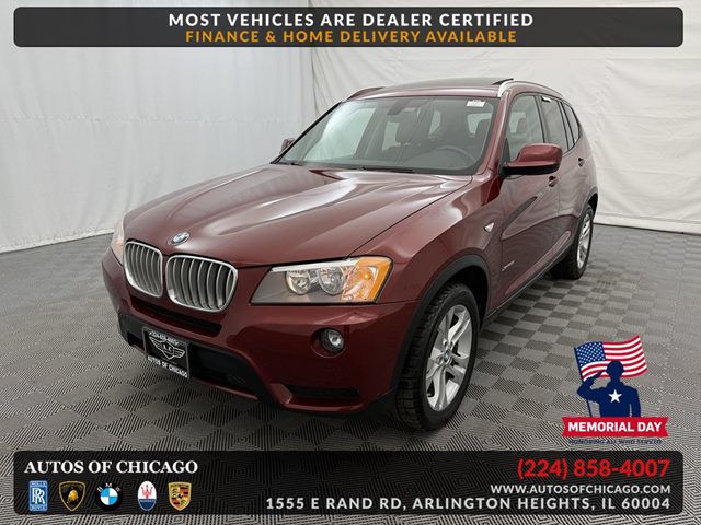 Vermillion Red Metallic 2013 BMW X3 xDrive28i AWD SUV / Crossover All-Wheel Drive Automatic