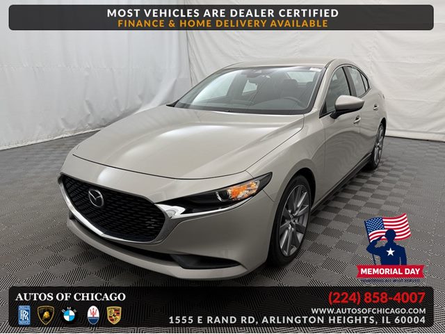 Gray (Platinum Quartz Metallic) 2022 Mazda MAZDA3 Select Sedan FWD Sedan Front-Wheel Drive Automatic