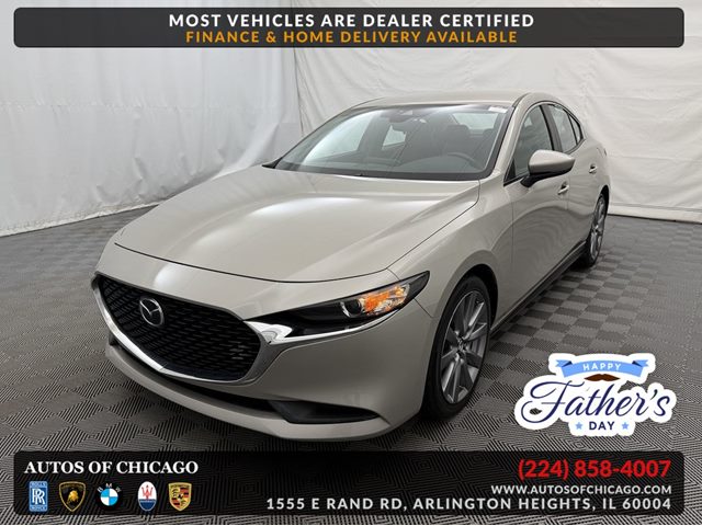 Gray (Platinum Quartz Metallic) 2022 Mazda MAZDA3 Select Sedan FWD Sedan Front-Wheel Drive Automatic