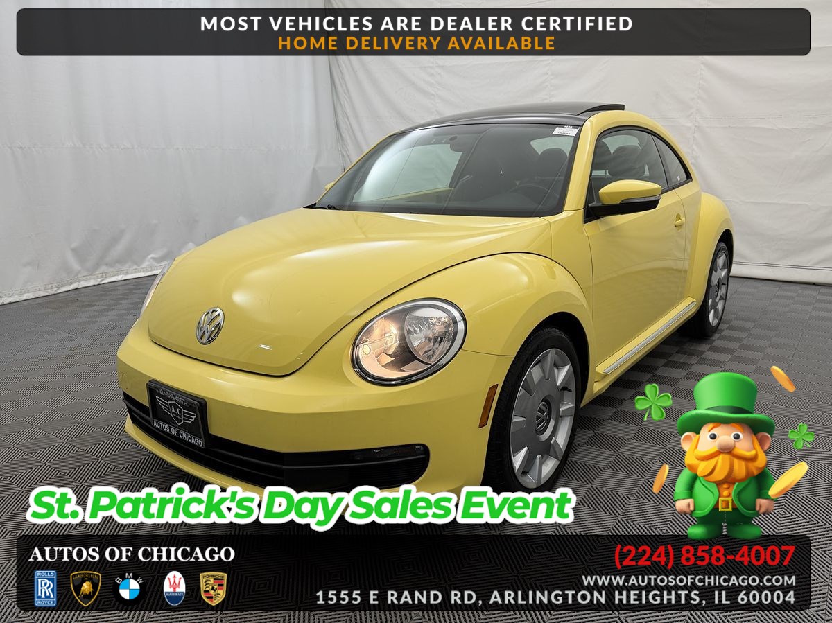 2013 Volkswagen Beetle 2.5L with Sunroof, Sound, and Navigation