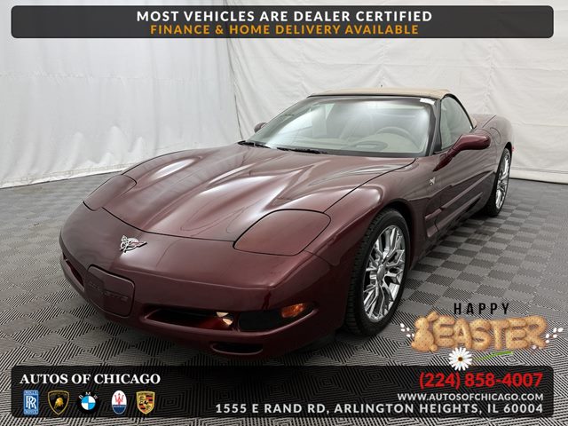 50th Anniversary Red 2003 Chevrolet Corvette Convertible RWD Convertible Rear-Wheel Drive Automatic