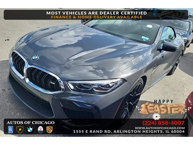 Gray (Brands Hatch Grey Metallic) 2020 BMW M8 Convertible AWD Convertible All-Wheel Drive Automatic