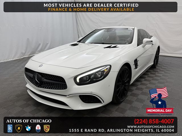 White 2017 Mercedes-Benz SL-Class SL 550 RWD Convertible Rear-Wheel Drive Automatic