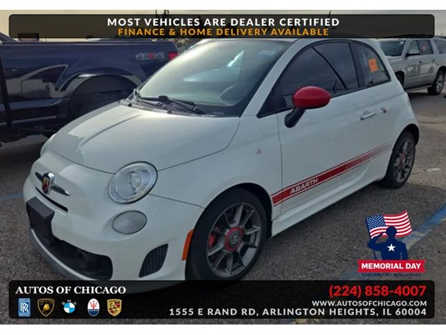 Bianco (White) 2013 FIAT 500 Abarth Hatchback Front-Wheel Drive Manual
