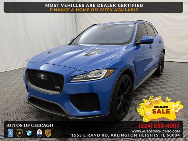 Ultra Blue Metallic 2019 Jaguar F-PACE SVR AWD SUV / Crossover All-Wheel Drive Automatic
