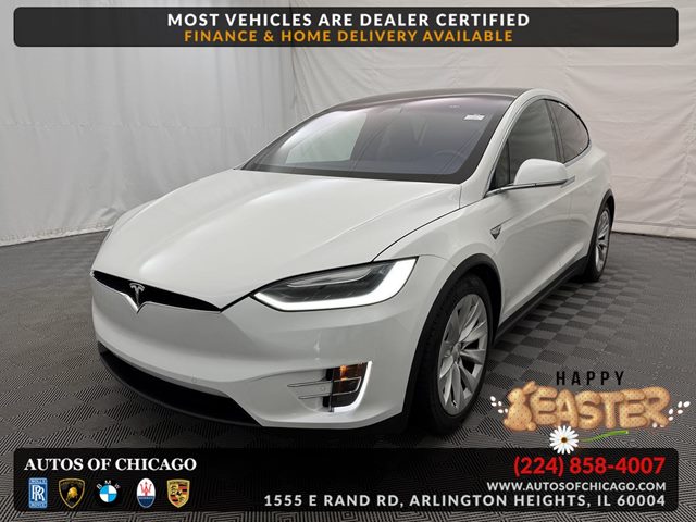 Pearl White Multi-Coat 2017 Tesla Model X 75D AWD SUV / Crossover All-Wheel Drive Automatic